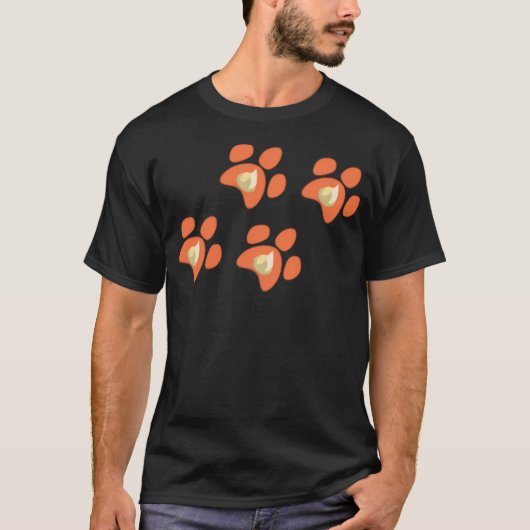 Flareon Pawprints T-Shirt (Vorderseite)