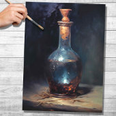 Flasche 2 Decoupage Papier