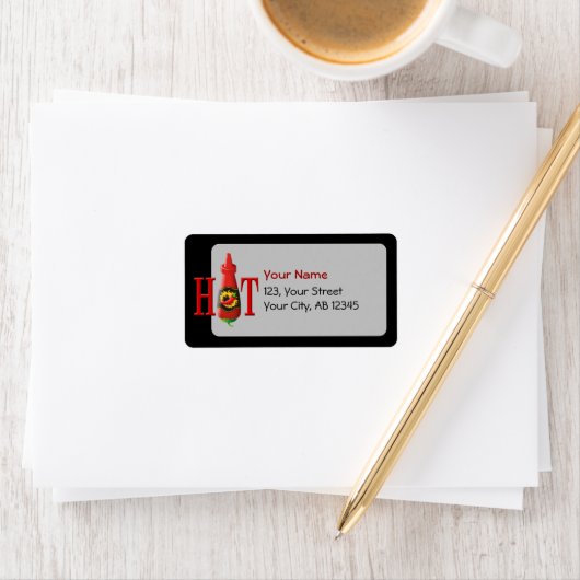 Flasche Adressaufkleber (Insitu)