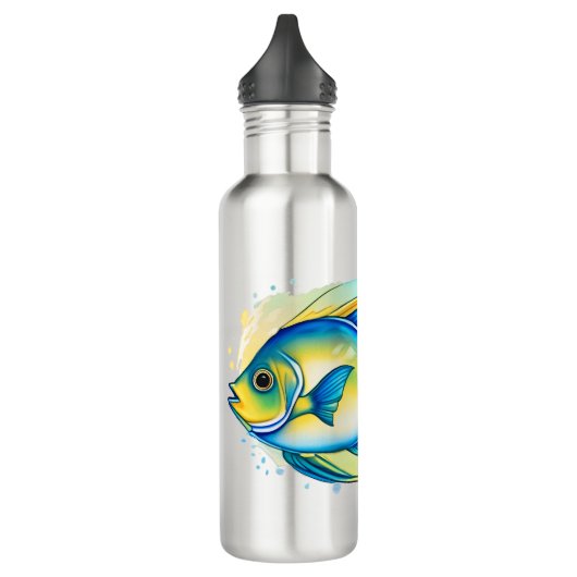 Flasche - Aquarellreihe: Angelfish Edelstahlflasche (Links)
