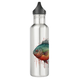 Flasche - Aquarellreihe: Piranha Edelstahlflasche