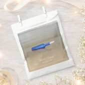 Flasche auf Strand Sand Hochzeit Geschenktütchen (Ausgeschnitten)