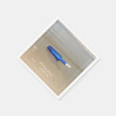 Flasche auf Strand Sand Hochzeit Serviette (Ecke)