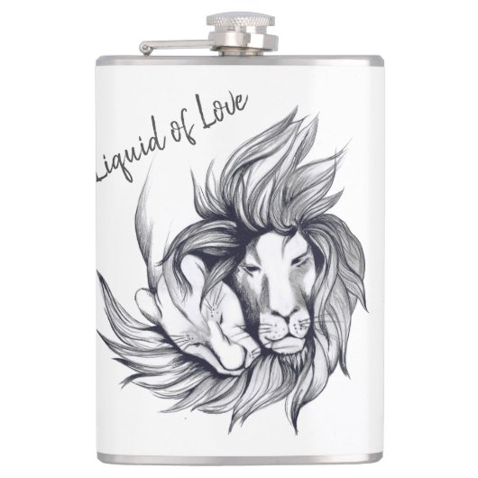Flasche aus Liebe Flachmann (Vorderseite)