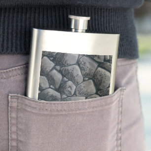 Flasche aus nicht rostendem Kohle Flachmann