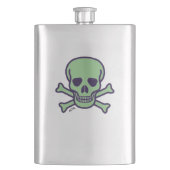 Flasche aus rostfreiem Edelstahl Flachmann (Vorderseite)