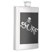 Flasche aus rostfreiem Edelstahl mit Kopf und Kopf Flachmann (Rechts)