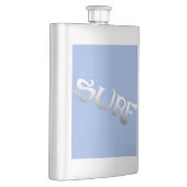 Flasche aus rostfreiem Edelstahl, Surfblau Flachmann (Rechts)