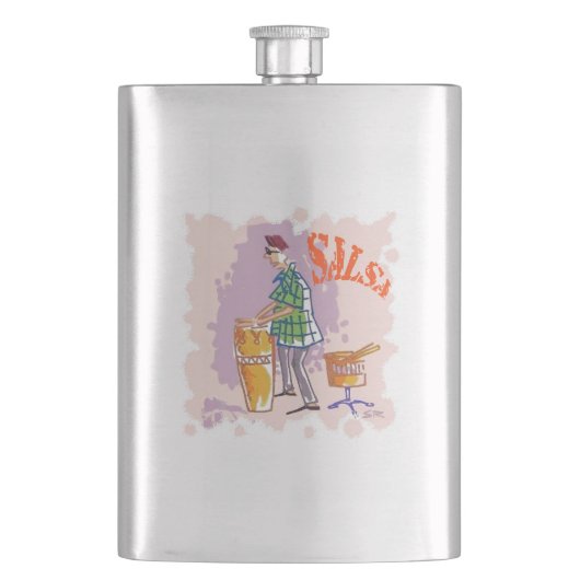 Flasche aus rostfreiem Stahl Flachmann (Vorderseite)