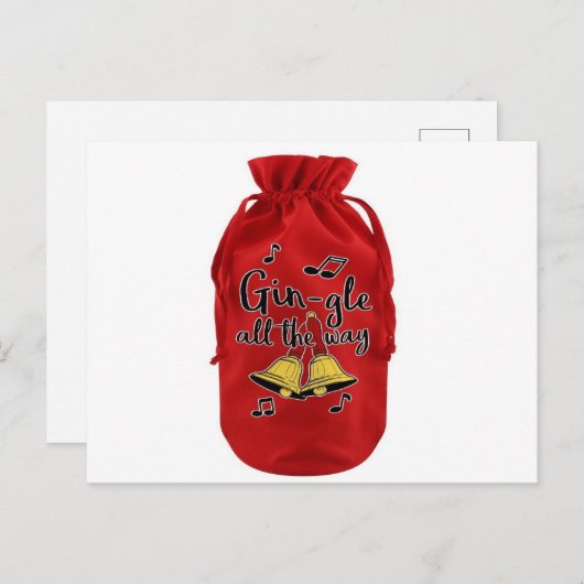 Flasche aus Samt, Samt Weinbeutel Werbebeutel Postkarte (Vorne/Hinten)