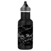 Flasche aus schwarzem Marmor Wasser mit individuel Edelstahlflasche (Rechts)