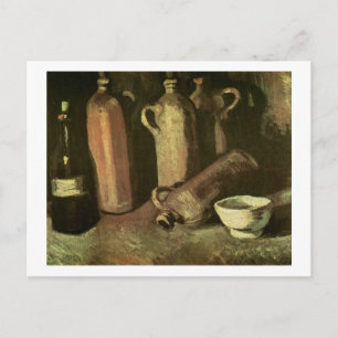 Flasche aus Stein - Flasche & Cup Van Gogh Postkarte