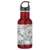 Flasche aus weißem Marmor Edelstahlflasche (Vorderseite)