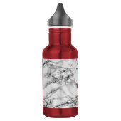 Flasche aus weißem Marmor Edelstahlflasche (Links)