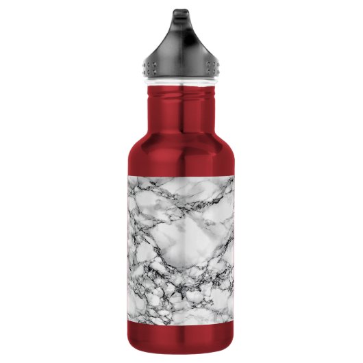 Flasche aus weißem Marmor Edelstahlflasche (Rechts)