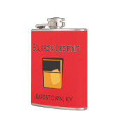 Flasche - Bourbon Legend, Bardstown Kentucky Flachmann (Links)