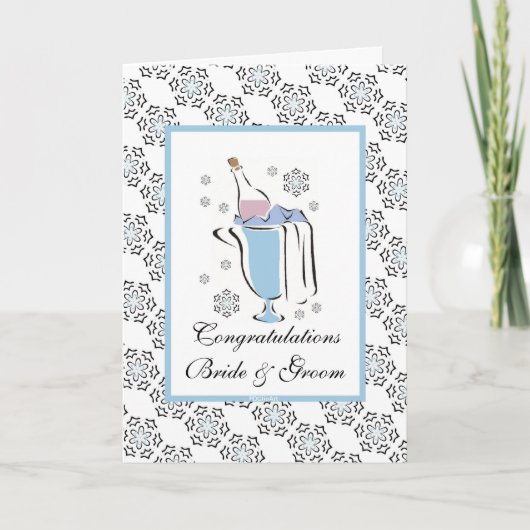 Flasche Bubbly Champainge Card Karte (Vorderseite)