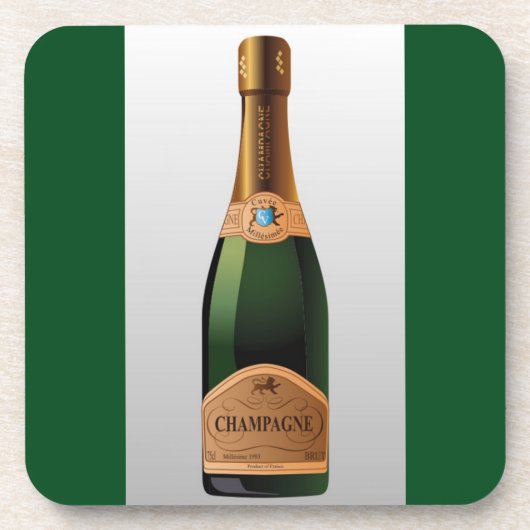FLASCHE CHAMPAGNE GETRÄNKEUNTERSETZER (Vorderseite)