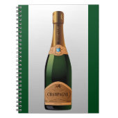 FLASCHE CHAMPAGNE NOTIZBLOCK (Vorderseite)