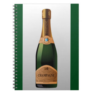 FLASCHE CHAMPAGNE NOTIZBLOCK