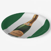 FLASCHE CHAMPAGNE PAPPTELLER (Schrägansicht)