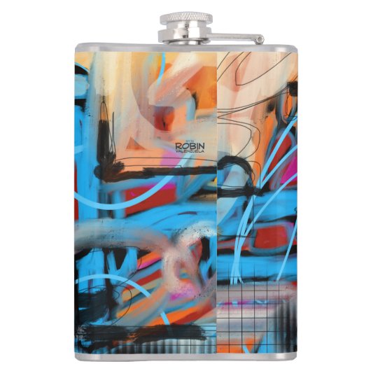 Flasche "City Night Lights" Flachmann (Rückseite)