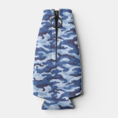 Flasche Cooler blaue Camouflage Flasche Cooler Flaschenkühler (Rückseite)