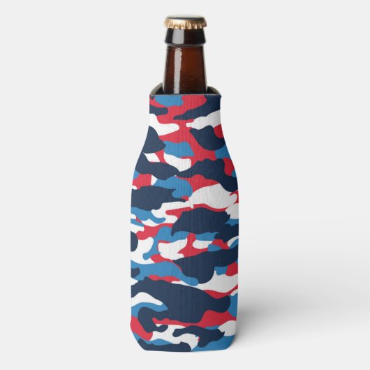 Flasche Cooler Camouflage drucken Flaschenkühler (Flaschenvorderseite)