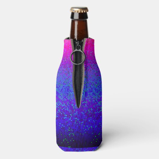 Flasche Cooler Glitzer Star Dust Flaschenkühler (Flasche Rückseite)