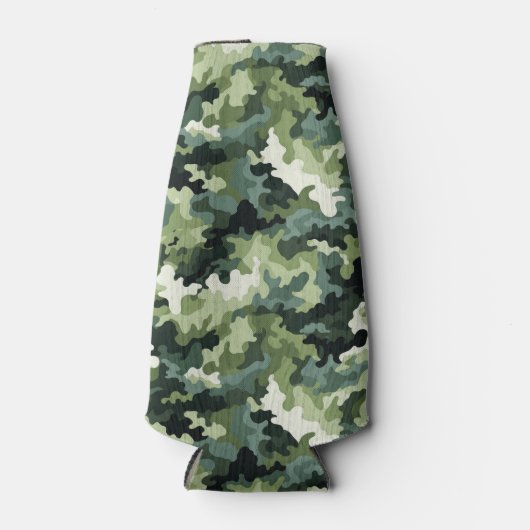 Flasche Cooler grüne Camouflage Flaschenkühler (Vorderseite)