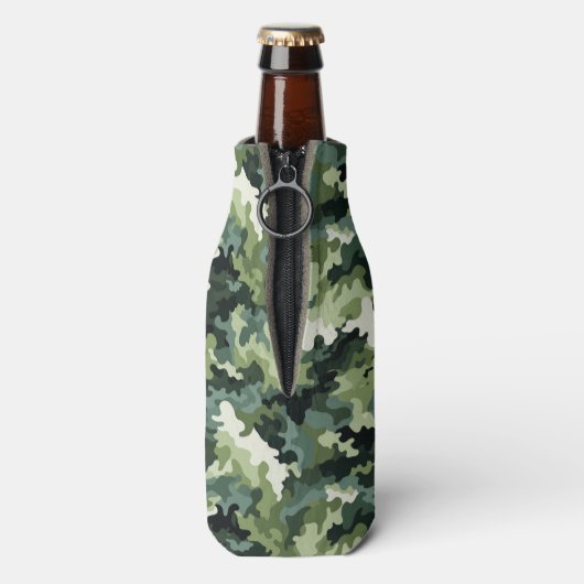 Flasche Cooler grüne Camouflage Flaschenkühler (Flasche Rückseite)