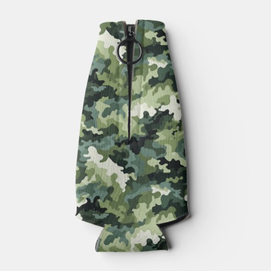 Flasche Cooler grüne Camouflage Flaschenkühler (Rückseite)