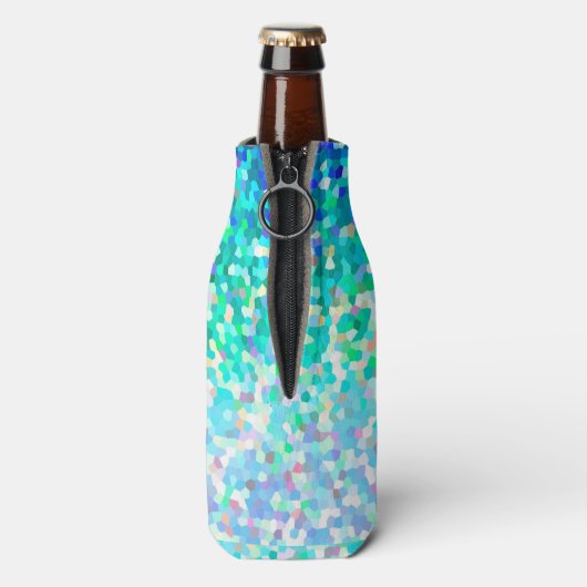 Flasche Cooler Mosaik Sparkley Textur Flaschenkühler (Flasche Rückseite)