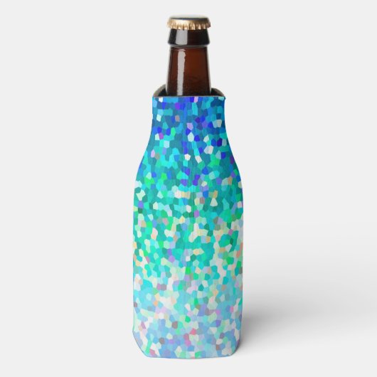 Flasche Cooler Mosaik Sparkley Textur Flaschenkühler (Flaschenvorderseite)