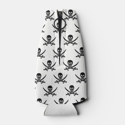 Flasche Cooler Piratenschädel Flaschenkühler (Rückseite)