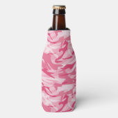 Flasche Cooler rosa Camouflage Flasche Cooler Flaschenkühler (Flaschenvorderseite)