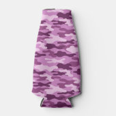 Flasche Cooler rosa Camouflage Flaschenkühler (Vorderseite)