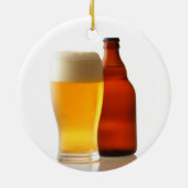 Flasche der Bier-Weihnachtsverzierung Keramik Ornament (Hinten)