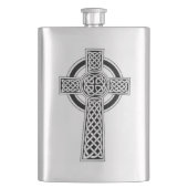 Flasche des keltischen Kreuzes Flachmann (Vorderseite)