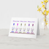 FLASCHE DES WEIN-LOVER_6 KARTE (Gelbe Blume)