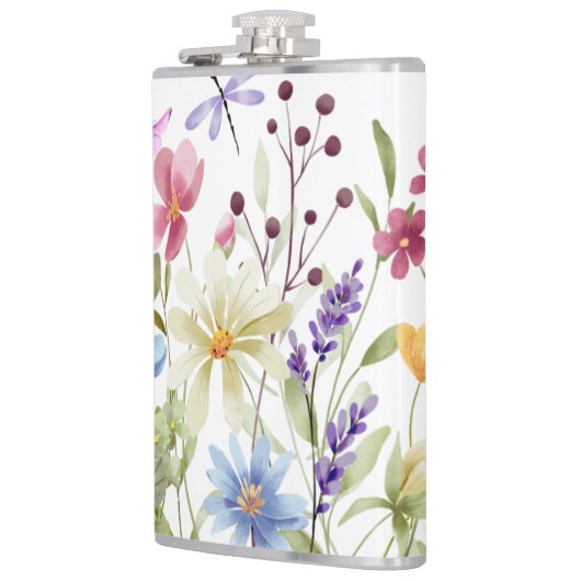 Flasche: Design der Wildblumen Flachmann (Links)