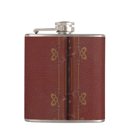 Flasche, die wie ein Buch aussieht Flachmann (Vorderseite)