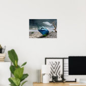 Flasche Dolphin in Dessertposter Poster (Heimbüro)