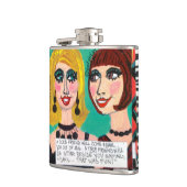 Flasche-EIn guter Freund kommt, Sie aus Flachmann (Links)