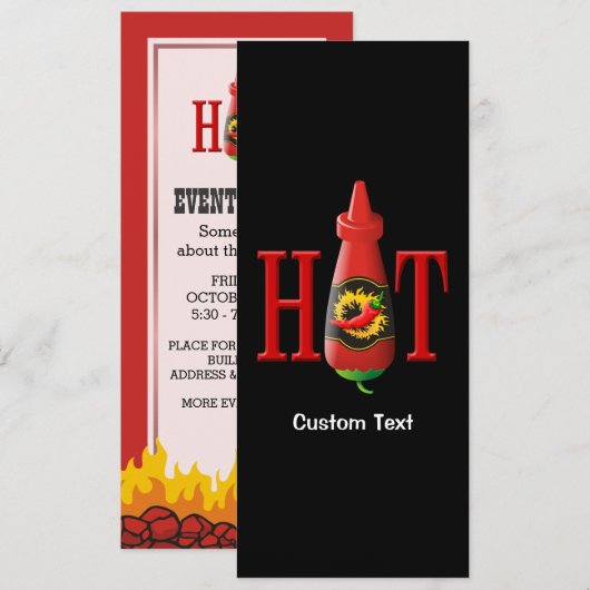 Flasche Einladung (Vorne/Hinten)