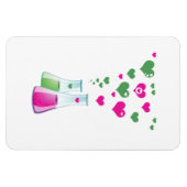 Flasche, Erlenmeyer, Beaker, Chemie, Labor Magnet (Horizontal)