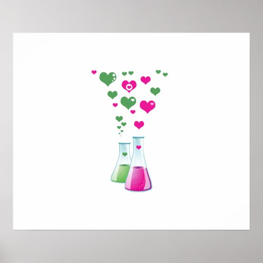 Flasche, Erlenmeyer, Beaker, Chemie, Labor Poster (Vorne)