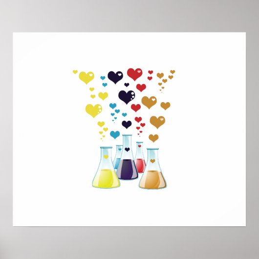 Flasche, Erlenmeyer, Beaker, Chemie, Labor Poster (Vorne)