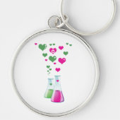 Flasche, Erlenmeyer, Beaker, Chemie, Labor Schlüsselanhänger (Vorne)