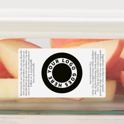 Flasche-Etikett mit weißem, wasserdichtem Tropfen Etiketten (Befestigt)